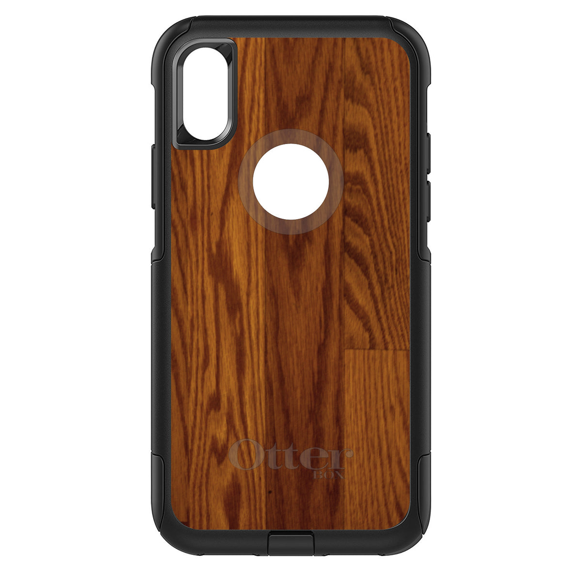 Dark Wood Floor Print OtterBox Commuter Case for iPhone & Galaxy, view 3