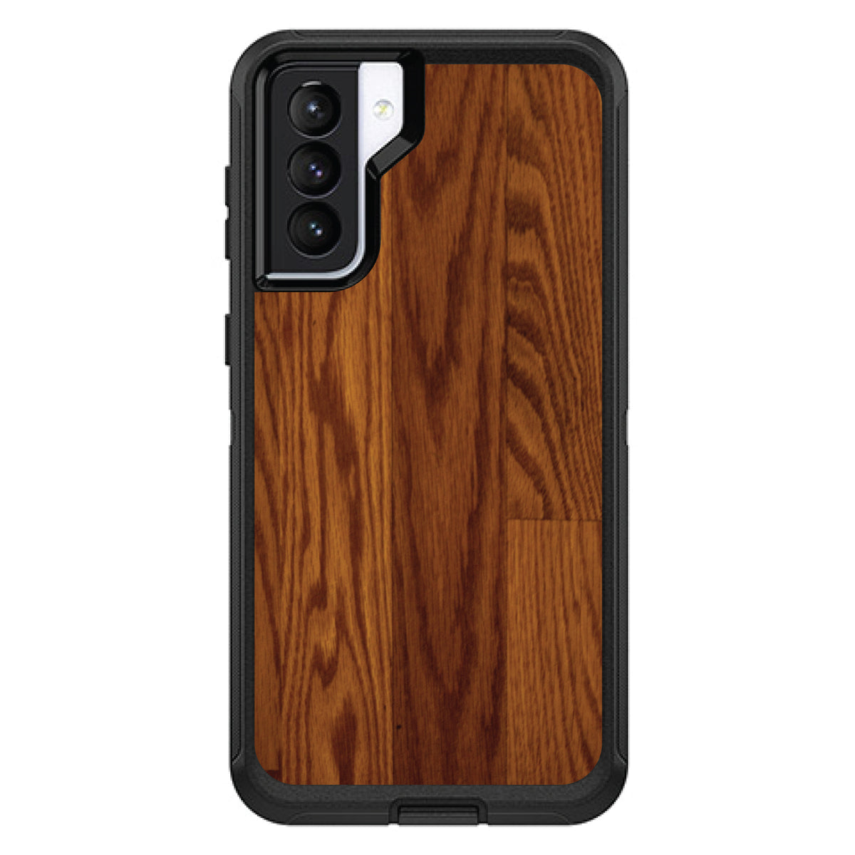 Dark Wood Floor Print OtterBox Defender Case for iPhone & Galaxy, view 6