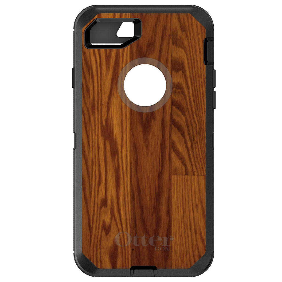 Dark Wood Floor Print OtterBox Defender Case for iPhone & Galaxy