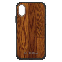 DistinctInk™ OtterBox Symmetry Series Case for Apple iPhone / Samsung Galaxy / Google Pixel - Dark Wood Floor Print