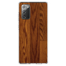 DistinctInk® Clear Shockproof Hybrid Case for Apple iPhone / Samsung Galaxy / Google Pixel - Dark Wood Floor Print