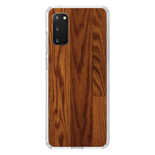 DistinctInk® Clear Shockproof Hybrid Case for Apple iPhone / Samsung Galaxy / Google Pixel - Dark Wood Floor Print