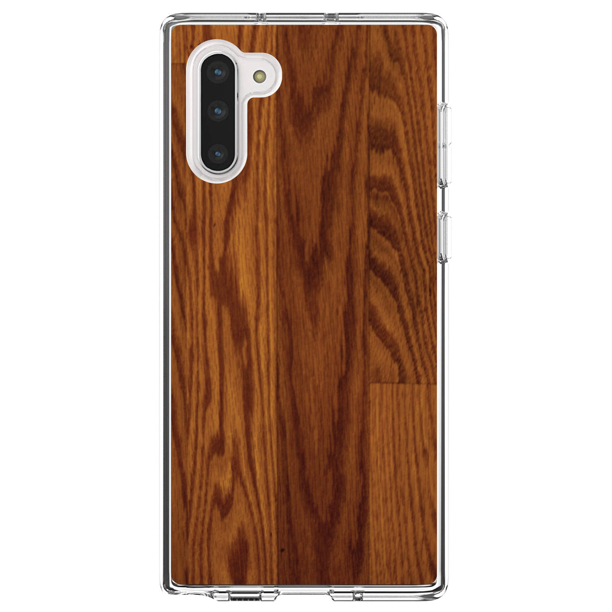 Dark Wood Floor Print Clear Shockproof iPhone Case, view 9