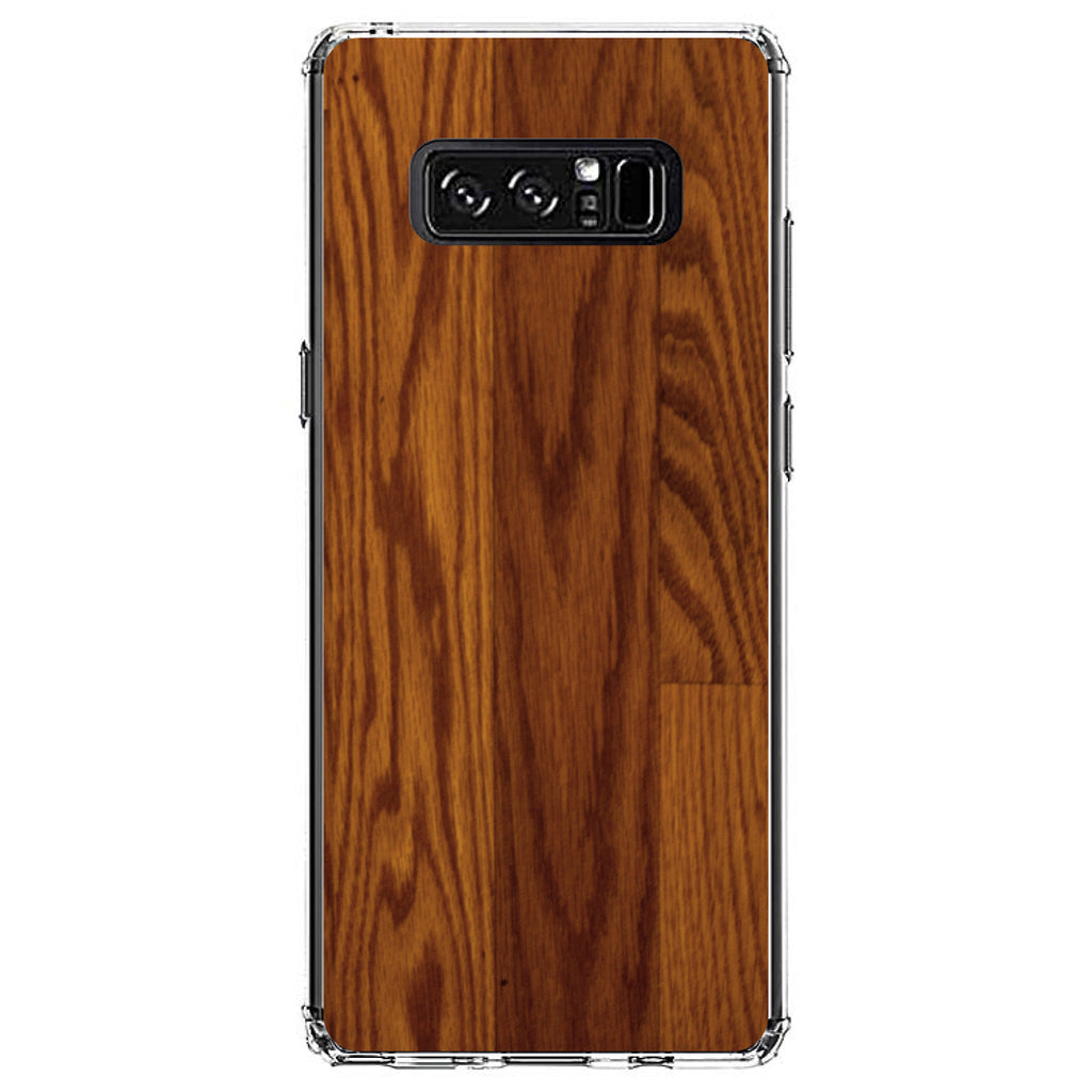 Dark Wood Floor Print Clear Shockproof iPhone Case, view 12