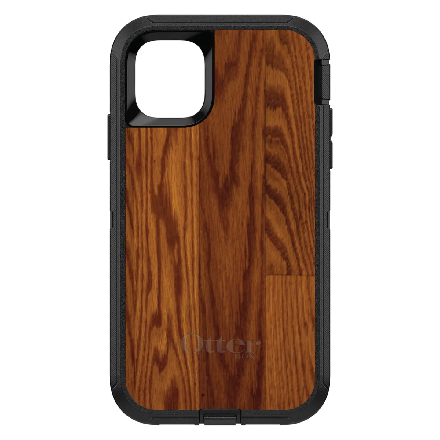 DistinctInk™ OtterBox Defender Series Case for Apple iPhone / Samsung Galaxy / Google Pixel - Dark Wood Floor Print