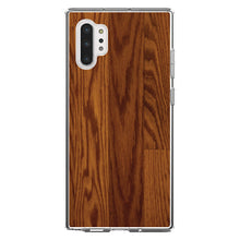DistinctInk® Clear Shockproof Hybrid Case for Apple iPhone / Samsung Galaxy / Google Pixel - Dark Wood Floor Print