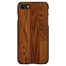 DistinctInk® Hard Plastic Snap-On Case for Apple iPhone or Samsung Galaxy - Dark Wood Floor Print