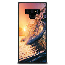 DistinctInk® Hard Plastic Snap-On Case for Apple iPhone or Samsung Galaxy - Ocean Wave Sunset