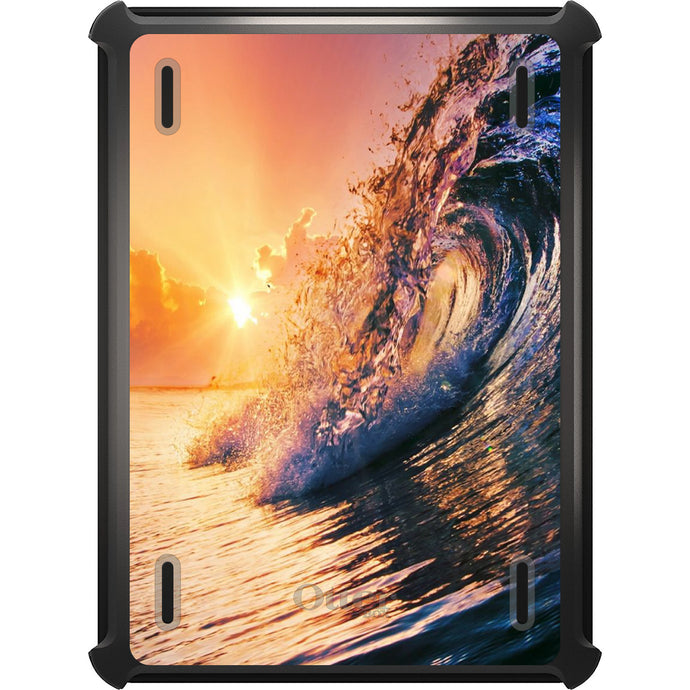 DistinctInk™ OtterBox Defender Series Case for Apple iPad / iPad Pro / iPad Air / iPad Mini - Ocean Wave Sunset