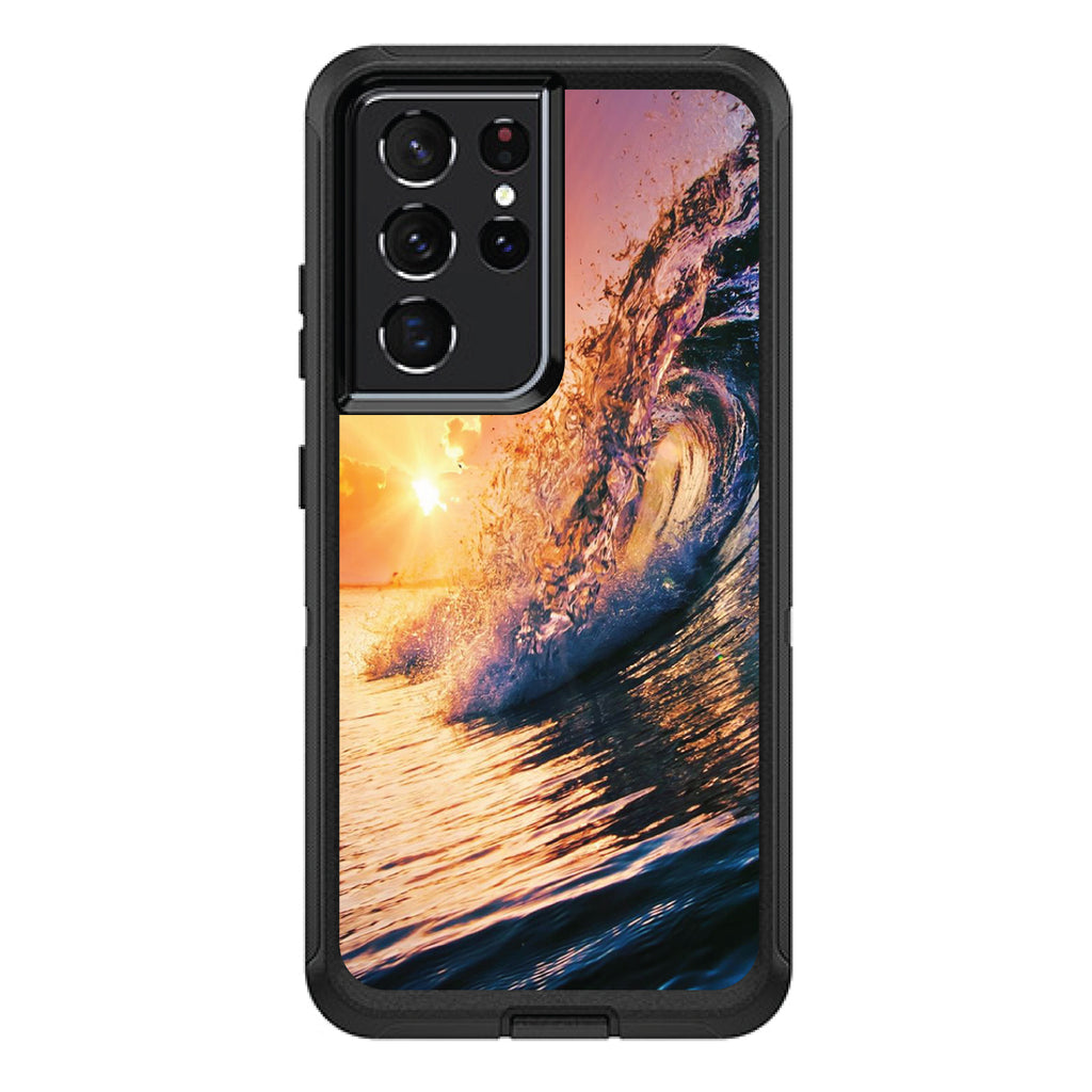 Ocean Wave Sunset OtterBox Defender Case for iPhone & Galaxy, view 7