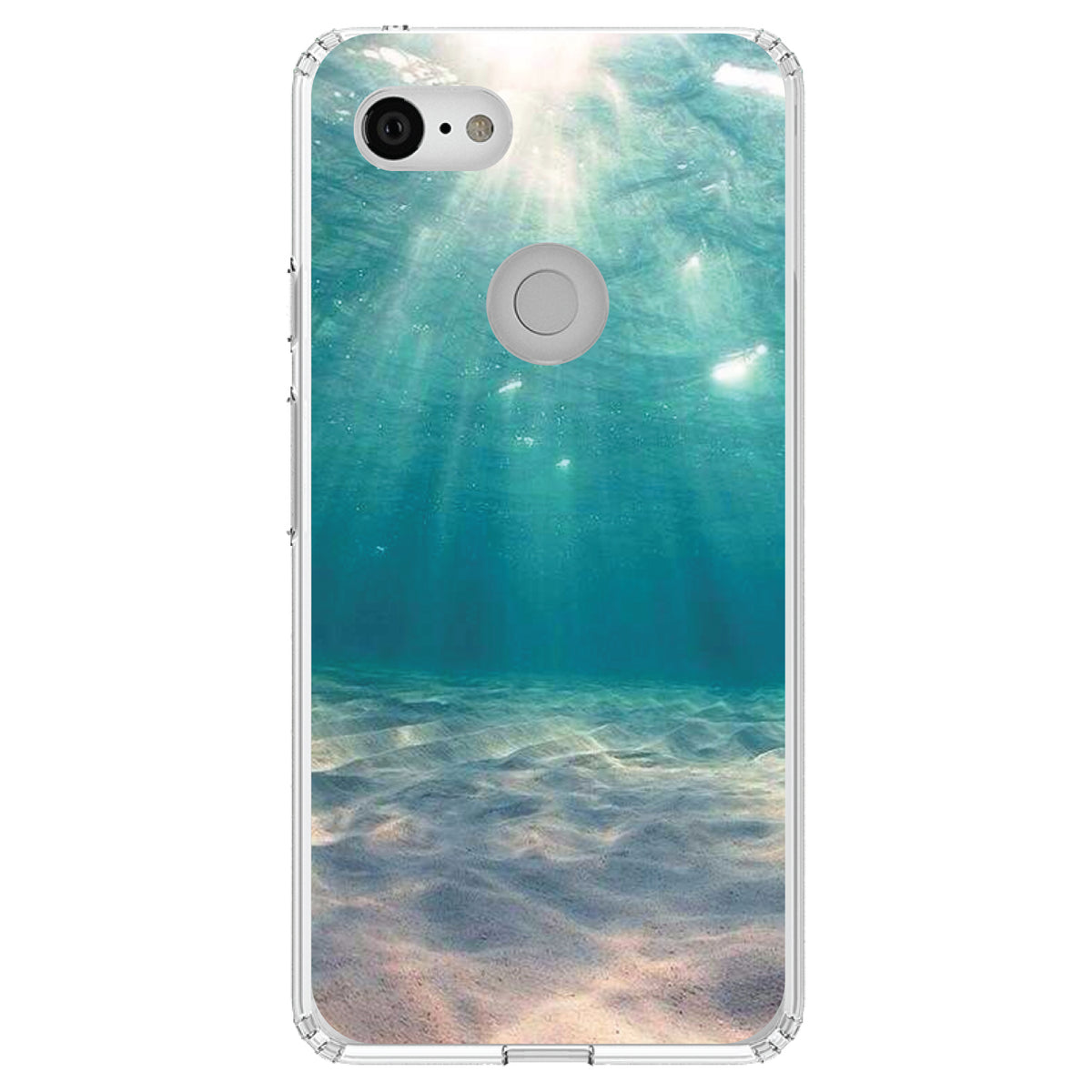 Underwater Sun Sand Clear Shockproof iPhone Case, view 21