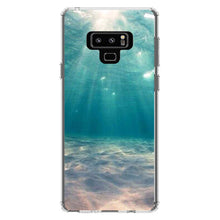 DistinctInk® Clear Shockproof Hybrid Case for Apple iPhone / Samsung Galaxy / Google Pixel - Underwater Sun Sand