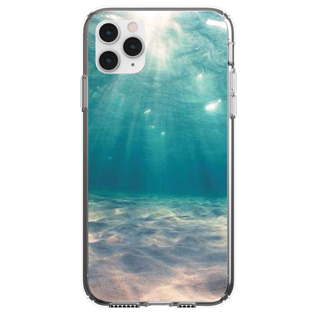 Underwater Sun Sand Clear Shockproof iPhone Case