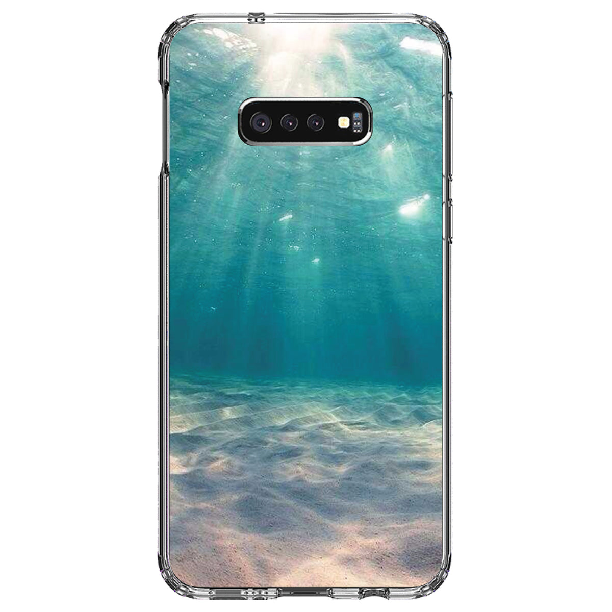 Underwater Sun Sand Clear Shockproof iPhone Case, view 18