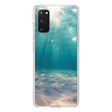 DistinctInk® Clear Shockproof Hybrid Case for Apple iPhone / Samsung Galaxy / Google Pixel - Underwater Sun Sand