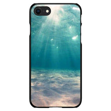 DistinctInk® Hard Plastic Snap-On Case for Apple iPhone or Samsung Galaxy - Underwater Sun Sand