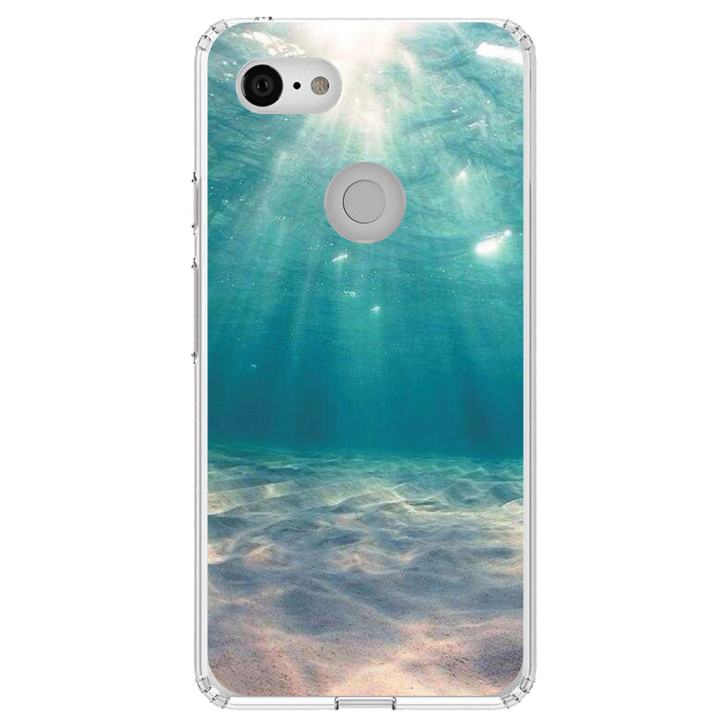 Underwater Sun Sand Clear Shockproof iPhone Case, view 22