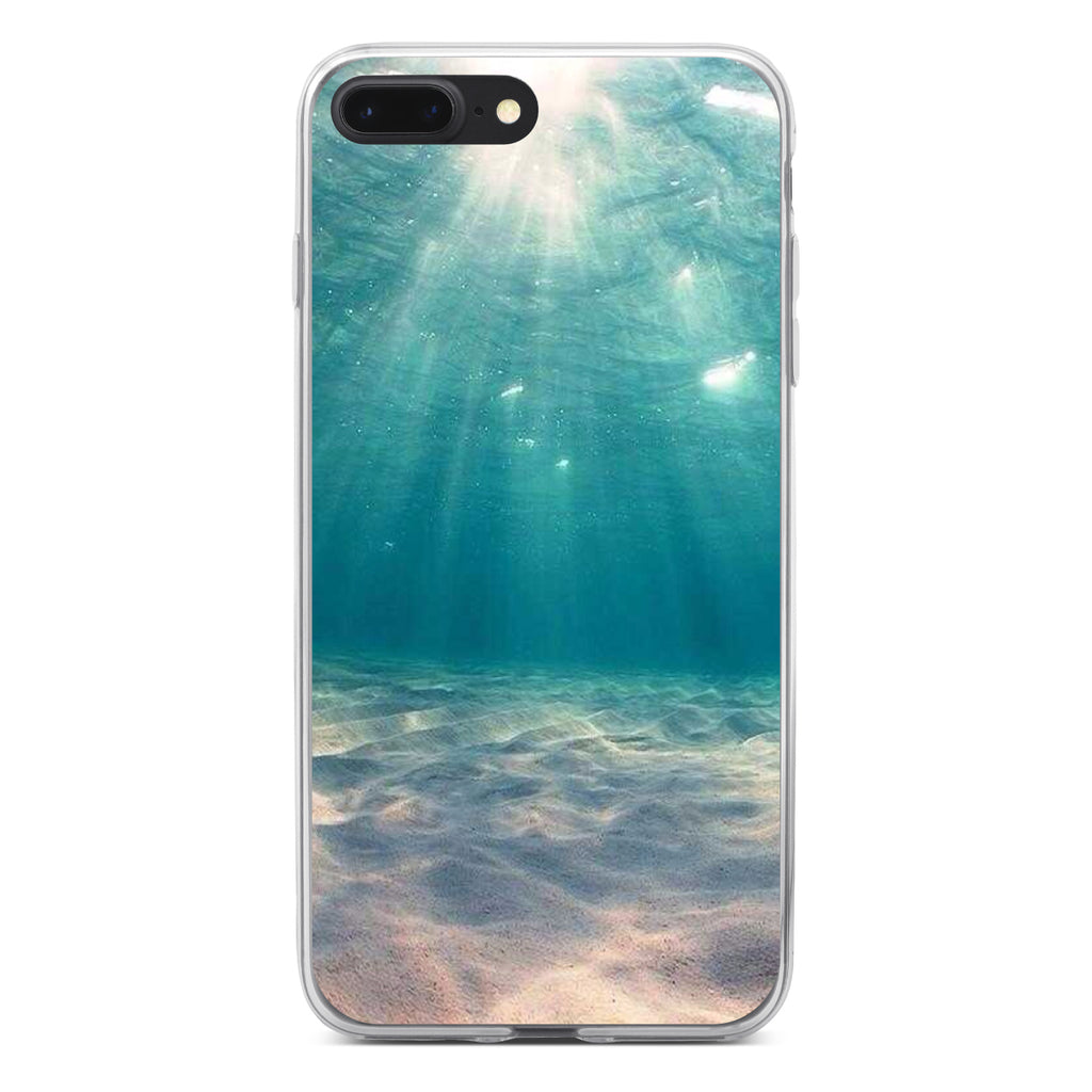 Underwater Sun Sand Clear Shockproof iPhone Case, view 6