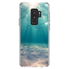DistinctInk® Clear Shockproof Hybrid Case for Apple iPhone / Samsung Galaxy / Google Pixel - Underwater Sun Sand