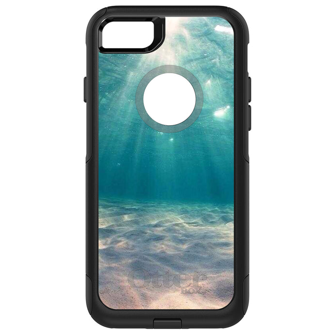 DistinctInk OtterBox Commuter Series Case for Apple iPhone or Samsung Galaxy - Underwater Sun Sand