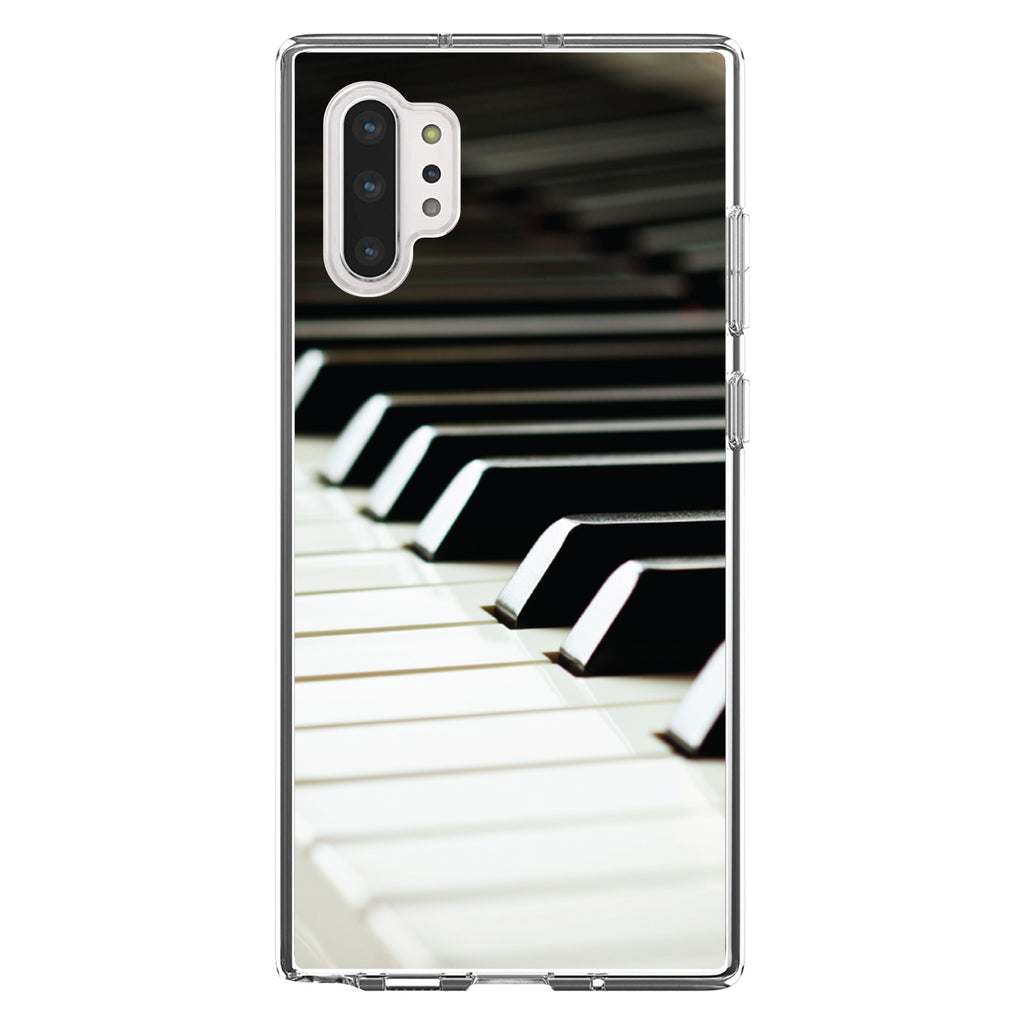 Piano Keys Keyboard Clear Shockproof iPhone Case, view 10