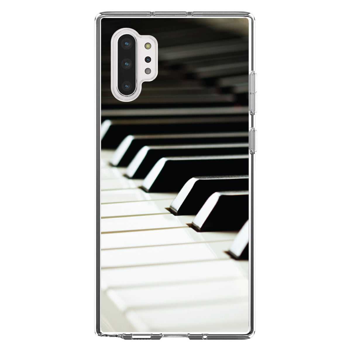 Piano Keys Keyboard Clear Shockproof iPhone Case, view 10