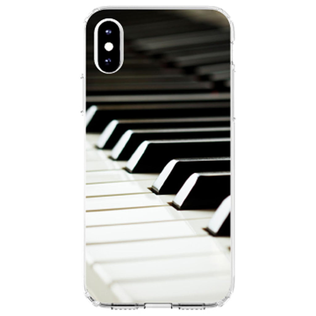 Piano Keys Keyboard Clear Shockproof iPhone Case, view 4