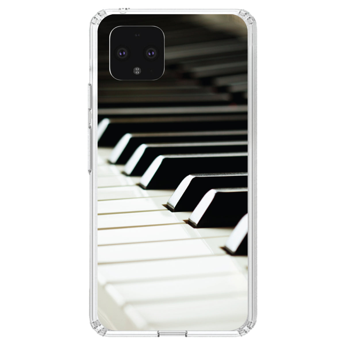 Piano Keys Keyboard Clear Shockproof iPhone Case, view 24