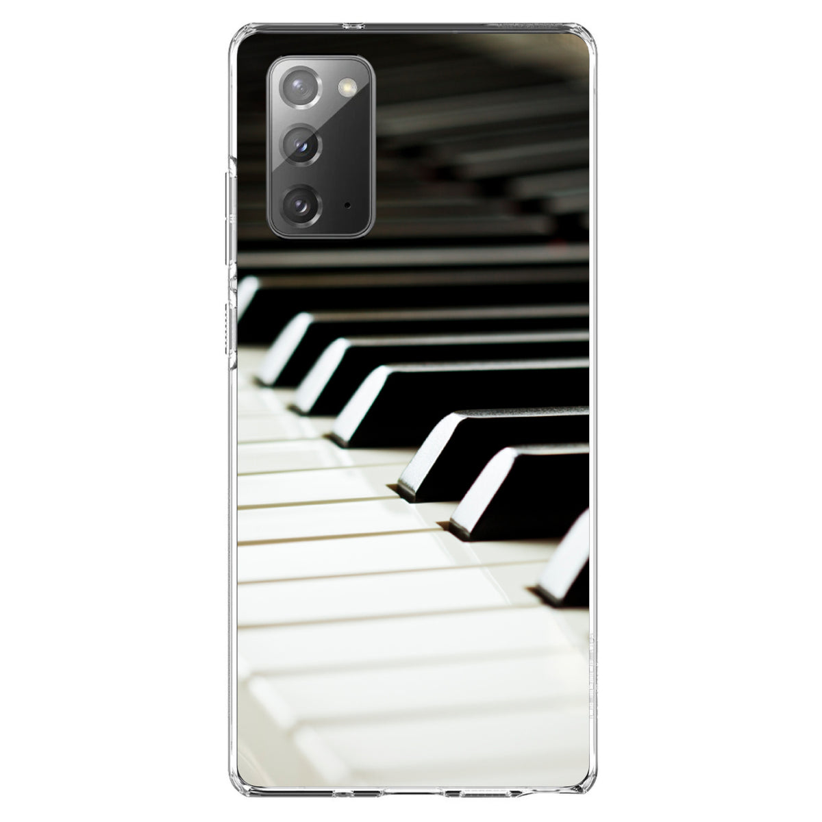 Piano Keys Keyboard Clear Shockproof iPhone Case, view 8