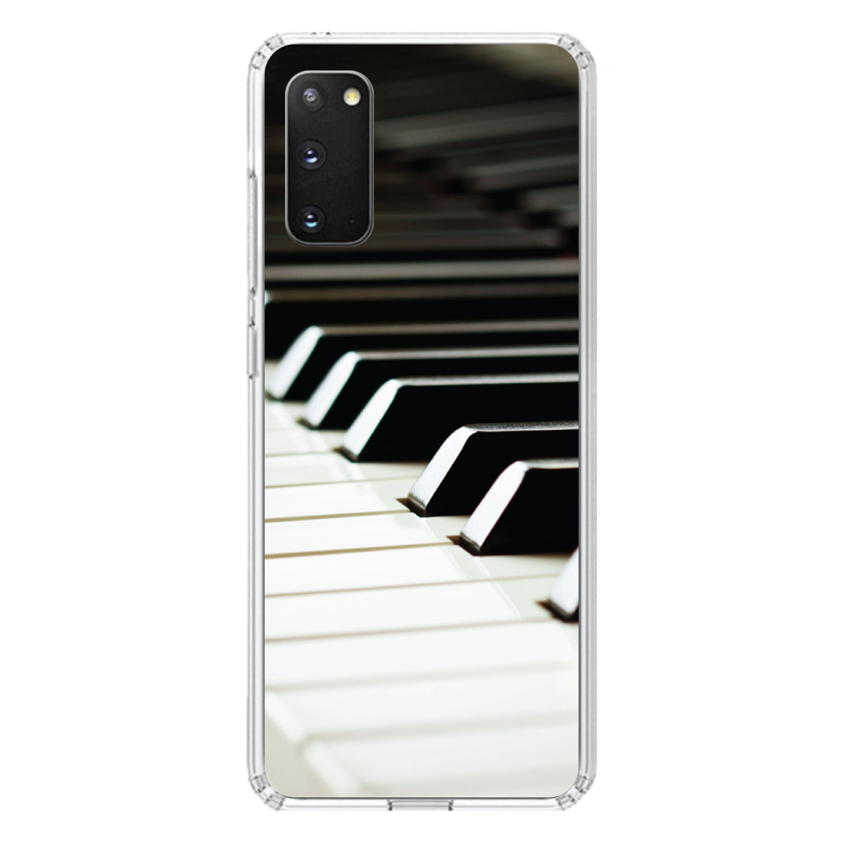 Piano Keys Keyboard Clear Shockproof iPhone Case, view 13