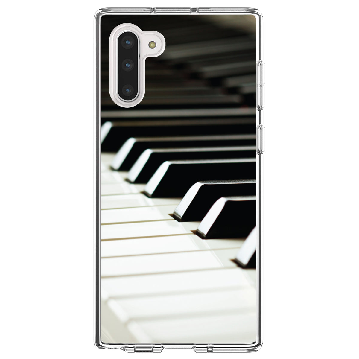 Piano Keys Keyboard Clear Shockproof iPhone Case, view 9