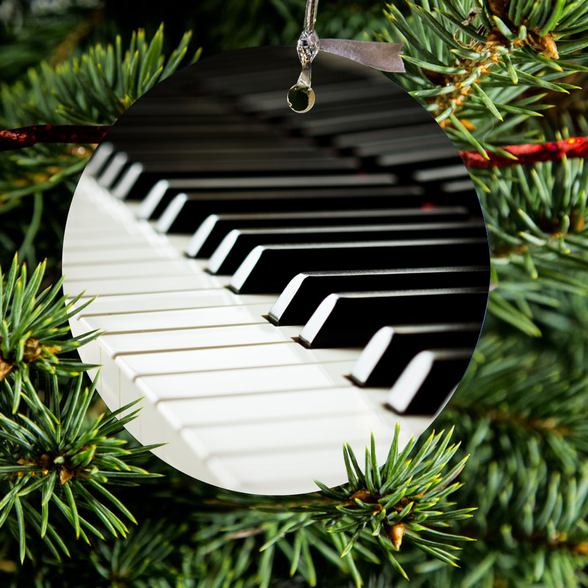 Piano Keys Keyboard Ceramic Ornament, view 2