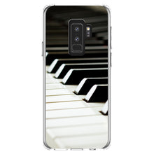 DistinctInk® Clear Shockproof Hybrid Case for Apple iPhone / Samsung Galaxy / Google Pixel - Piano Keys Keyboard