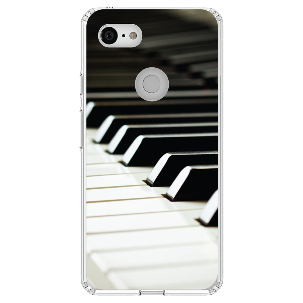 Piano Keys Keyboard Clear Shockproof iPhone Case, view 21