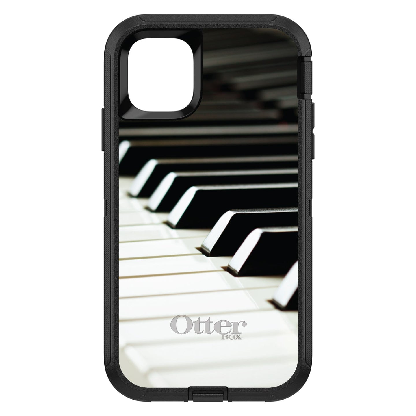 DistinctInk™ OtterBox Defender Series Case for Apple iPhone / Samsung Galaxy / Google Pixel - Piano Keys Keyboard