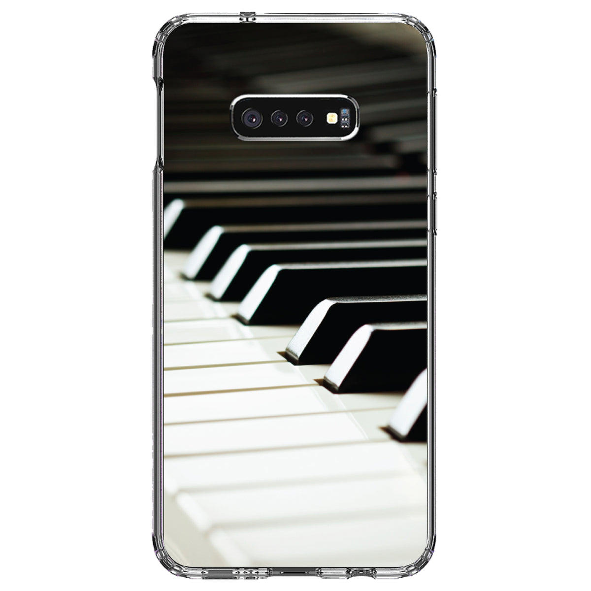 Piano Keys Keyboard Clear Shockproof iPhone Case, view 18