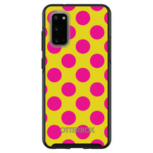 DistinctInk™ OtterBox Symmetry Series Case for Apple iPhone / Samsung Galaxy / Google Pixel - Yellow Hot Pink Polka Dots