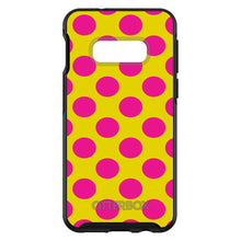 DistinctInk™ OtterBox Symmetry Series Case for Apple iPhone / Samsung Galaxy / Google Pixel - Yellow Hot Pink Polka Dots