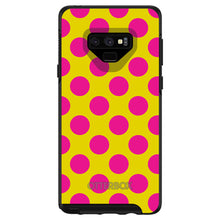 DistinctInk™ OtterBox Symmetry Series Case for Apple iPhone / Samsung Galaxy / Google Pixel - Yellow Hot Pink Polka Dots