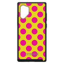DistinctInk™ OtterBox Symmetry Series Case for Apple iPhone / Samsung Galaxy / Google Pixel - Yellow Hot Pink Polka Dots