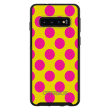 DistinctInk™ OtterBox Symmetry Series Case for Apple iPhone / Samsung Galaxy / Google Pixel - Yellow Hot Pink Polka Dots