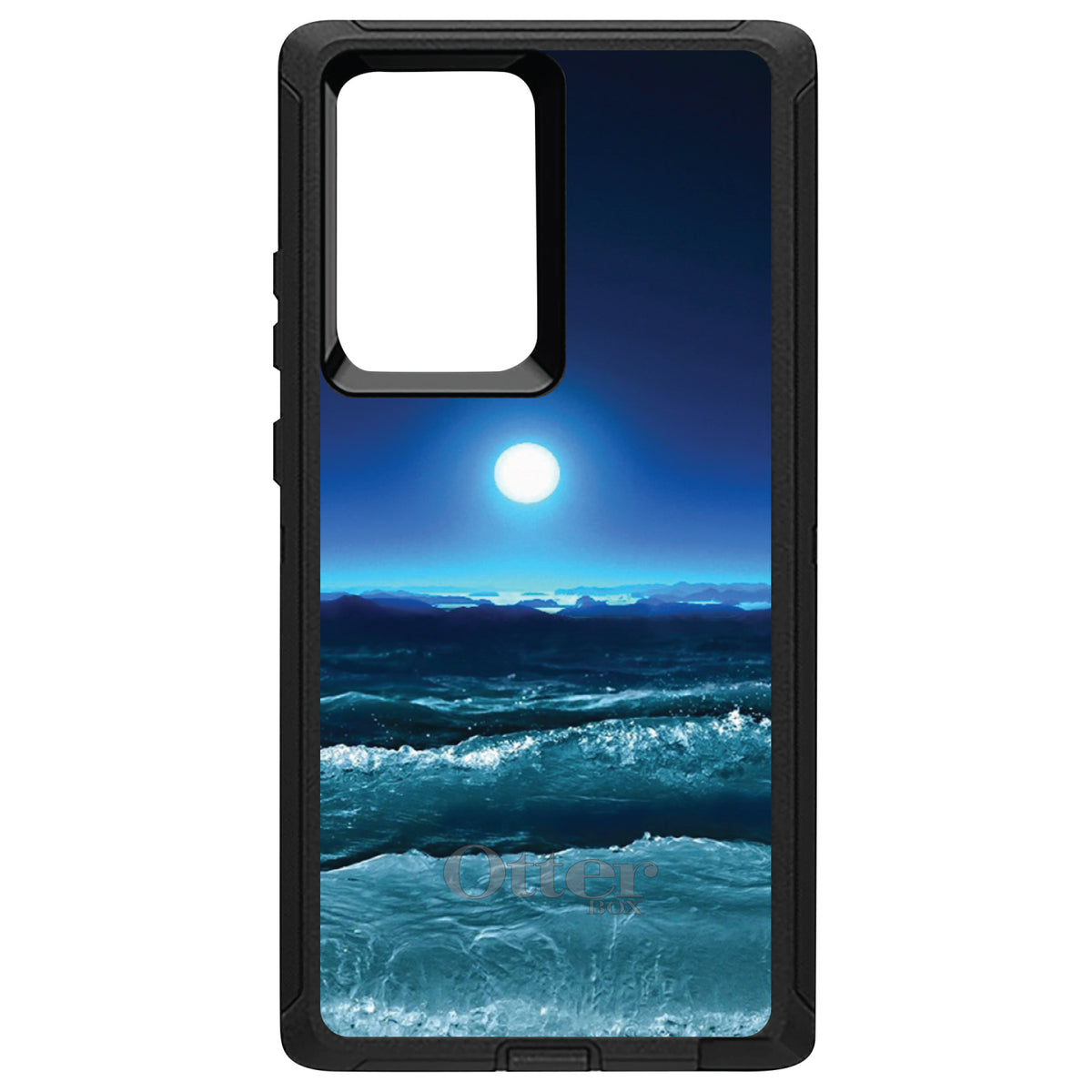 Moonlit Ocean Waves OtterBox Defender Case for iPhone & Galaxy, view 13