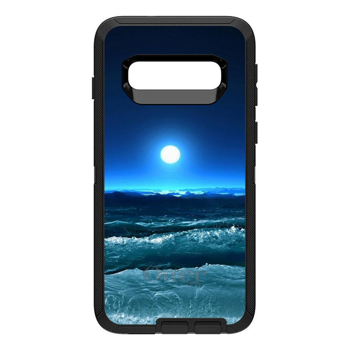 Moonlit Ocean Waves OtterBox Defender Case for iPhone & Galaxy, view 9