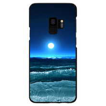 DistinctInk® Hard Plastic Snap-On Case for Apple iPhone or Samsung Galaxy - Moonlit Ocean Waves