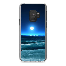 DistinctInk® Clear Shockproof Hybrid Case for Apple iPhone / Samsung Galaxy / Google Pixel - Moonlit Ocean Waves