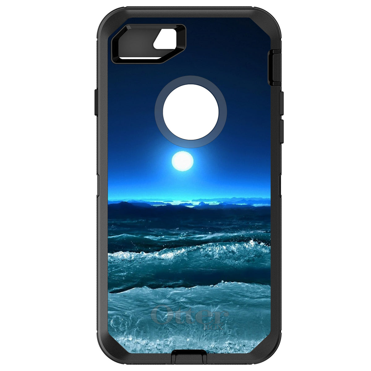 Moonlit Ocean Waves OtterBox Defender Case for iPhone & Galaxy