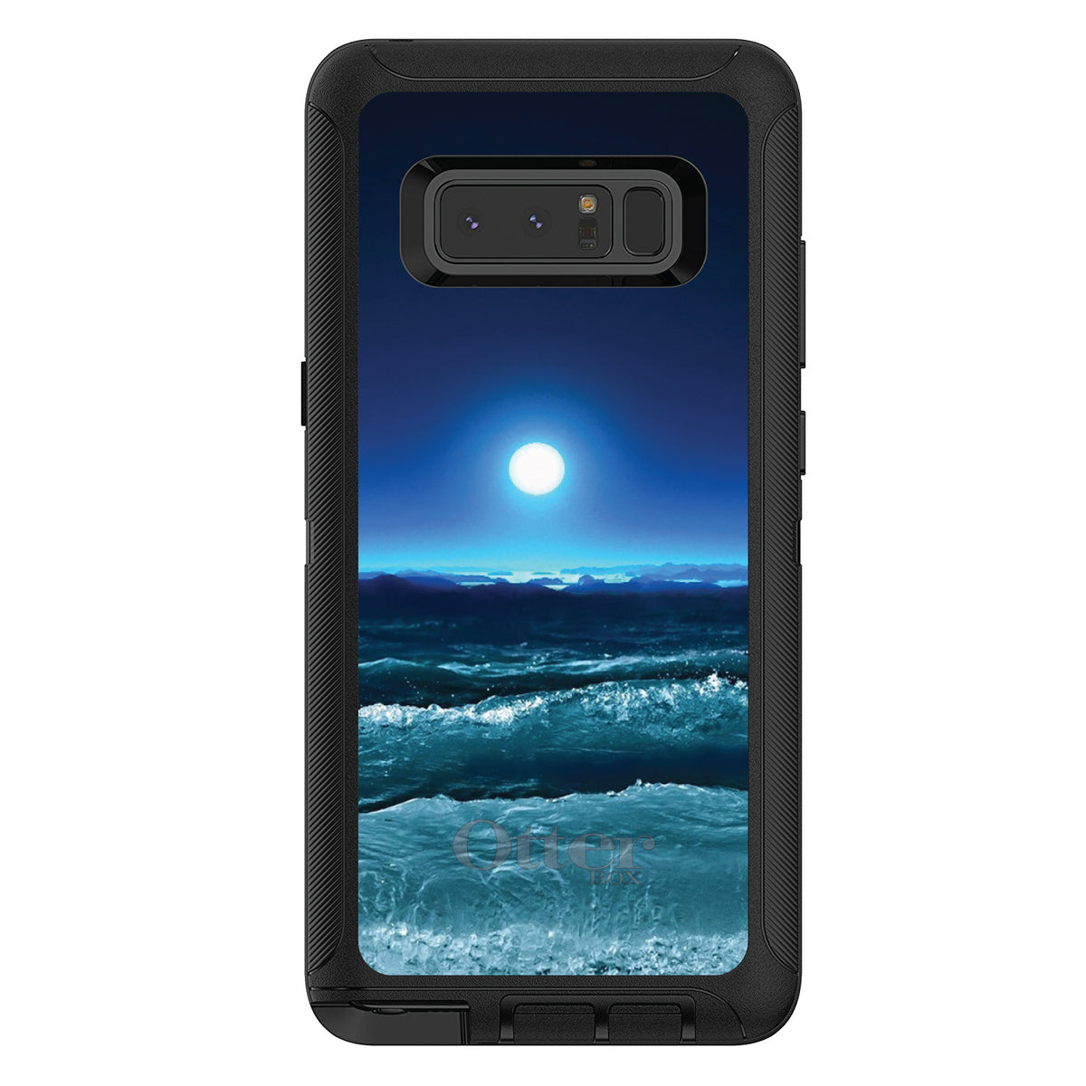 Moonlit Ocean Waves OtterBox Defender Case for iPhone & Galaxy, view 17