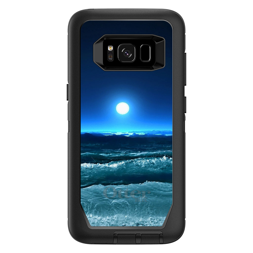 Moonlit Ocean Waves OtterBox Defender Case for iPhone & Galaxy, view 12