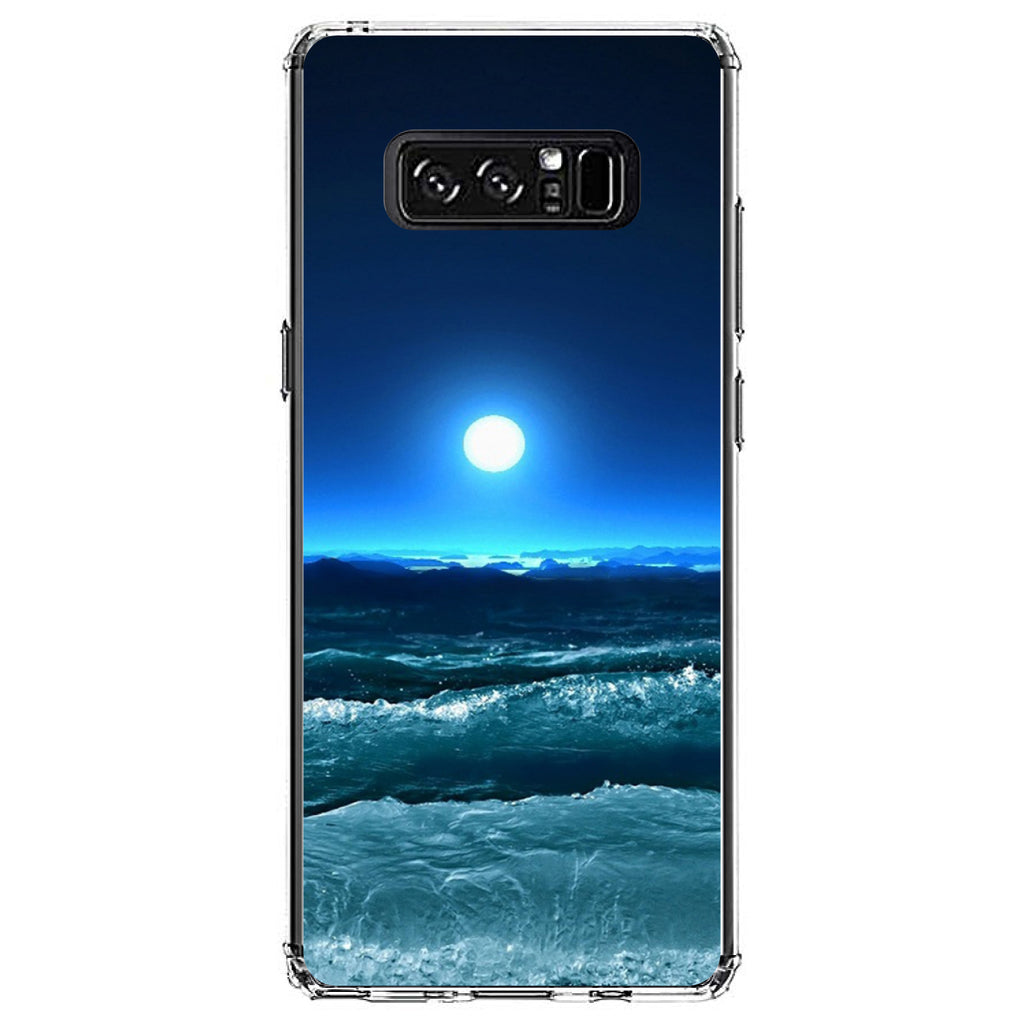 Moonlit Ocean Waves Clear Shockproof iPhone Case, view 12