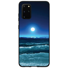 DistinctInk® Hard Plastic Snap-On Case for Apple iPhone or Samsung Galaxy - Moonlit Ocean Waves